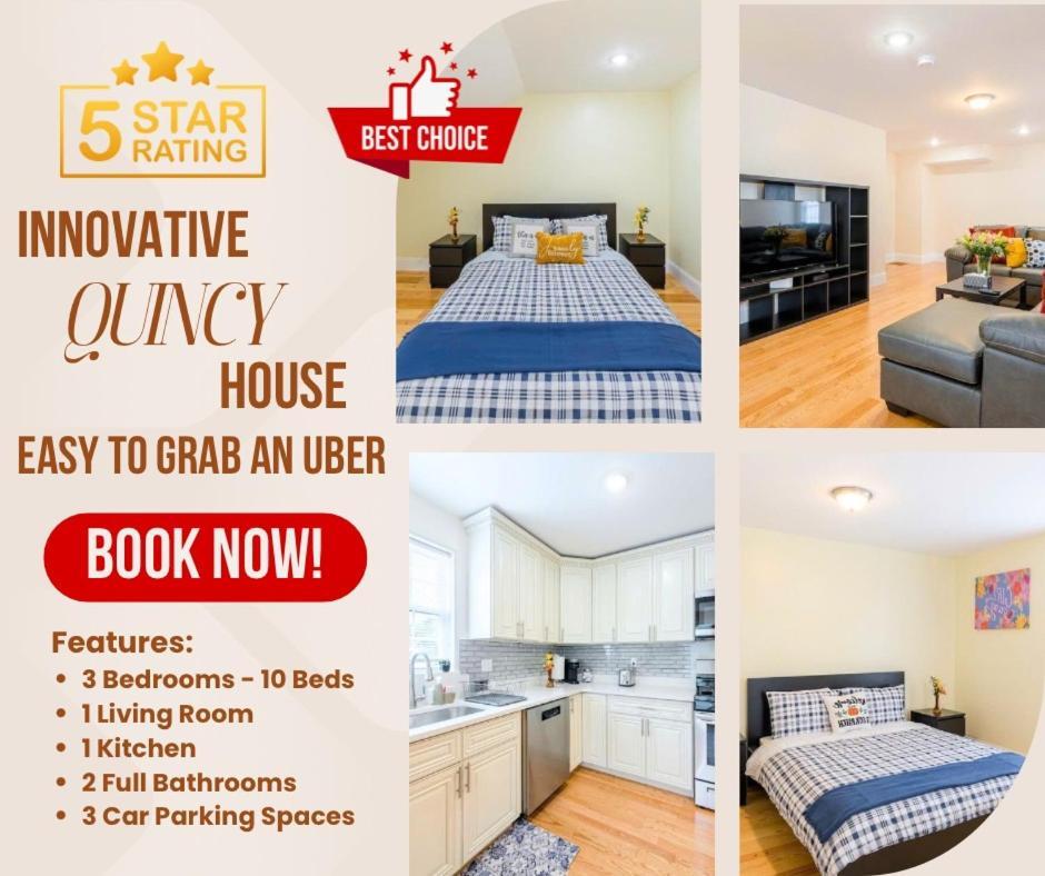 דירות 37 - 3Br Quincy - Cozy Townhouse Near Blue Hills מראה חיצוני תמונה
